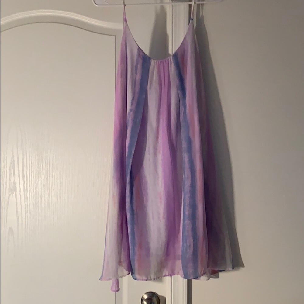 Watercolor flowy dress